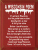 A Wisconsin Poem: It's winter in Wisconsin, and the gentle breezes blow...| Funny Wisconsin Wood Signs  | Sawdust City Wood Signs