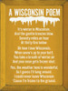 A Wisconsin Poem: It's winter in Wisconsin, and the gentle breezes blow...| Funny Wisconsin Wood Signs  | Sawdust City Wood Signs