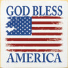 God Bless America Flag (Two Colors)|Patriotic Wood Signs | Sawdust City Wood Signs