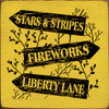 Stars&Stripes - Fireworks - Liberty Lane |Patriotic Wood Signs | Sawdust City Wood Signs
