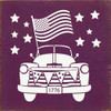 Vintage Truck Parade |Patriotic Wood Signs | Sawdust City Wood Signs