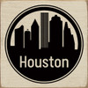 Houston Circle Skyline |City Skyline Wood Signs | Sawdust City Wood Signs
