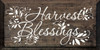 Harvest Blessings |Wooden Fall Signs | Sawdust City Wood Signs