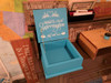 Custom Memory Box shown in Solid Turquoise w/ Cottage White lettering