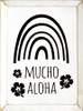 Mucho Aloha |  Wooden Summer Signs | Sawdust City Wood Signs Wholesale