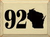 920 - WI Zip Code  | Wooden Wisconsin Signs | Sawdust City Wood Signs