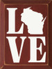 Love - Custom State| Wooden Love Signs | Sawdust City Wood Signs