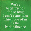 We've Been Friends For So Long I Can't Remember Which One... | Funny Wood Signs | Sawdust City Wood Signs