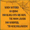 When Witches Go Riding And Black Cats Are Seen, The Moon... | Funny Wood Signs | Sawdust City Wood Signs