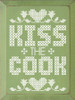 Kiss The Cook (Simple Stitch) | Wooden Signs for your Kitchen | Sawdust City Wood Signs