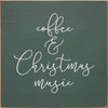 Coffee & Christmas Music | Coffee Wood Signs | Sawdust City Wood Signs