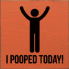 I pooped today!