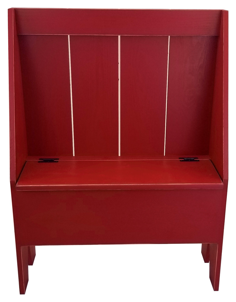 Cantback Boot Bench | Wooden Storage Bench | Sawdust City LLC