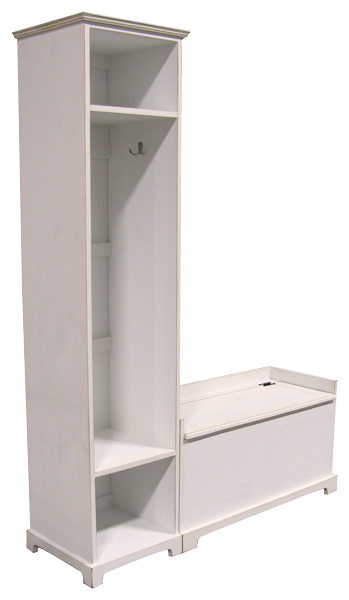 CUSTOM Large Locker & Storage Bench Custom Large Pine Storage