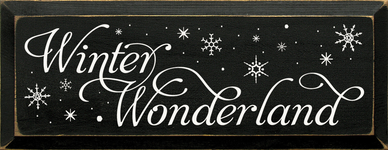 Winter Wonderland |Seasonal Wood Sign| Sawdust City Wood Signs
