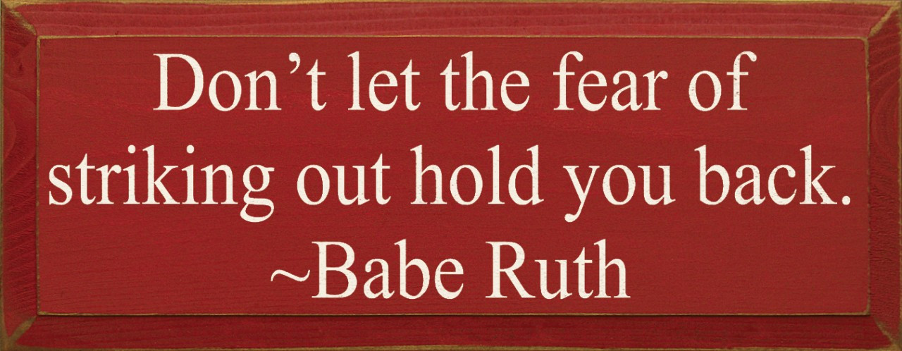 Babe Ruth - No Fear Tin Sign