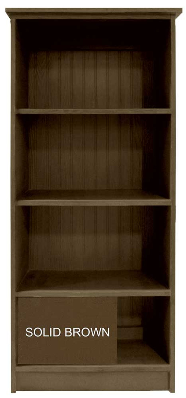 2 Foot Wide Wood Bookcase Rustic Wood Bookcase Farmhouse Wood