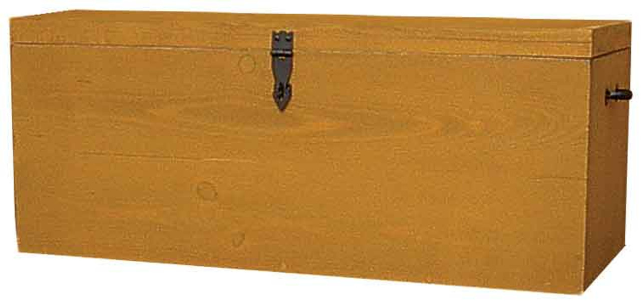 Wood Trunk ウッドトランク L size Vintiquewise Brown Rustic Large Wooden Storage Trunk with