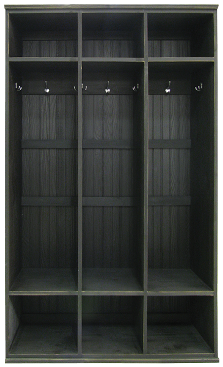 wooden locker shelves