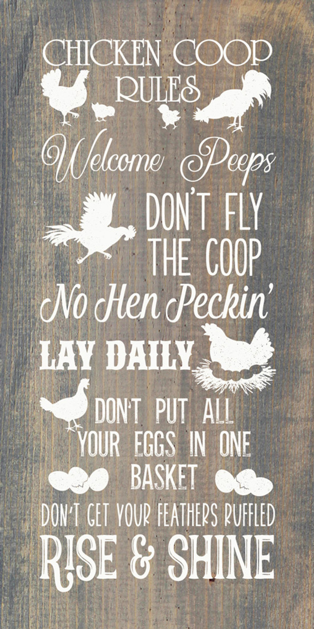 Chicken Coop Rules | Wooden Farm Signs | Sawdust City Wood Signs chicken-coop-rules-wooden-farm-signs-sawdust-city-wood-signs