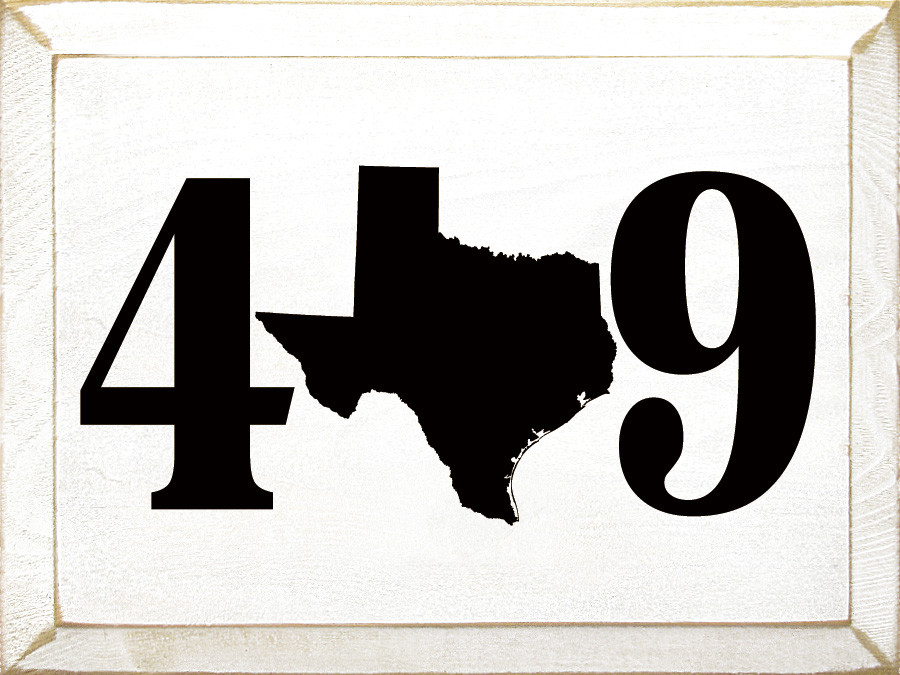 409 (TX Area Code) | Wooden State Signs | Sawdust City Wood Signs