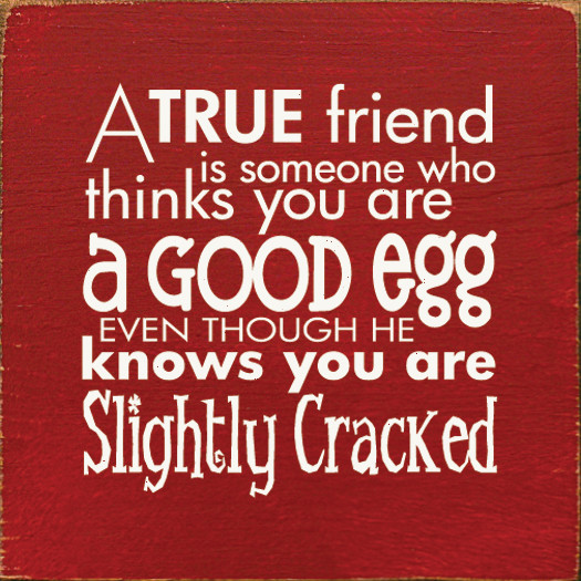 RSVP Easter Card "A Friend Is Someone Who Thinks You're A Good Egg" - 5x7 Inch Humorous Greeting Card