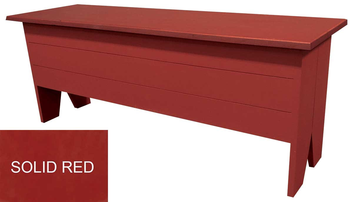 Solid Wood Storage Bench Large Storage Bench Sawdust City LLC