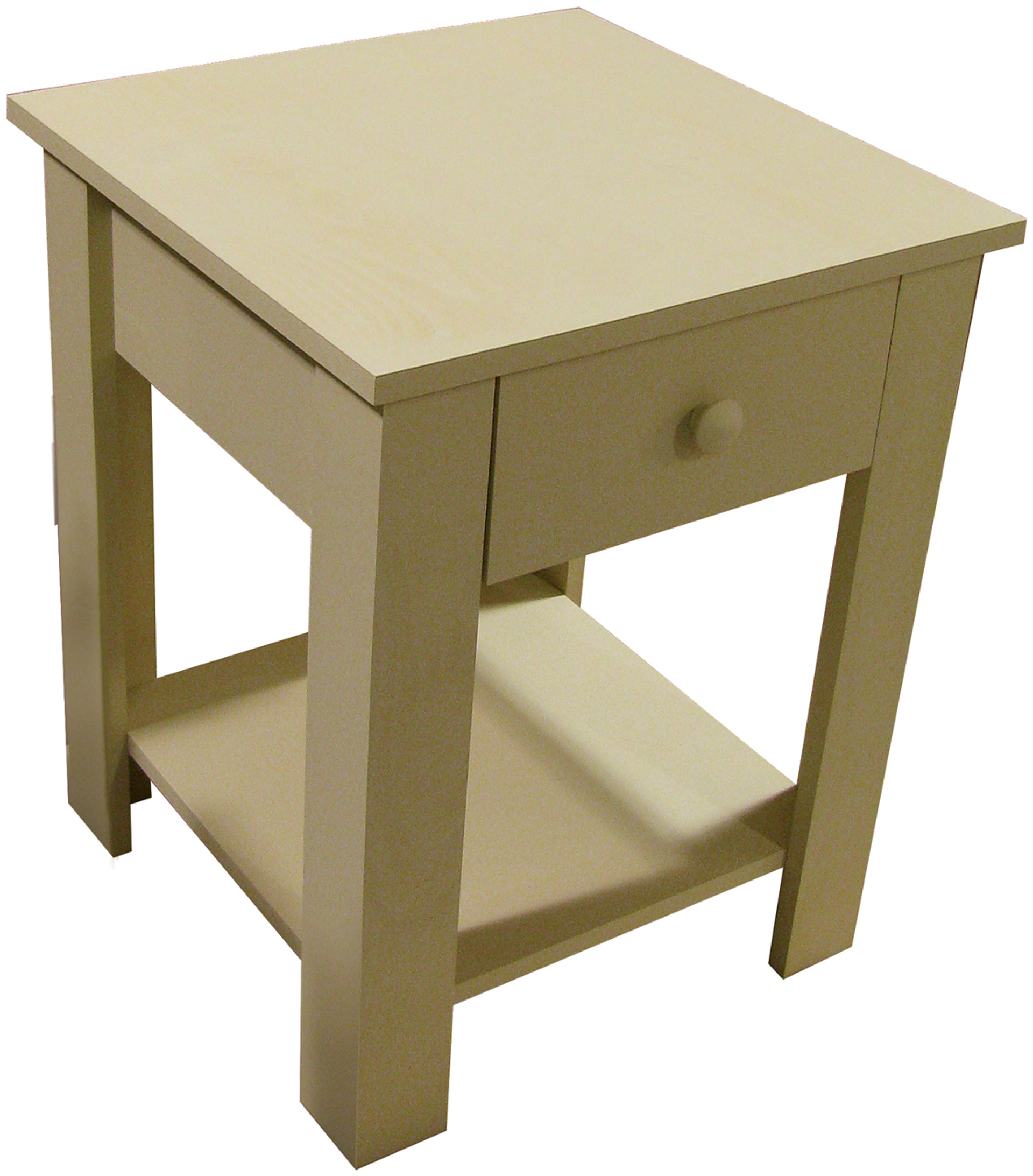 Tall End Table with Shelves