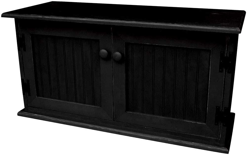 Coffee Table Wooden Storage with Two Shelves and