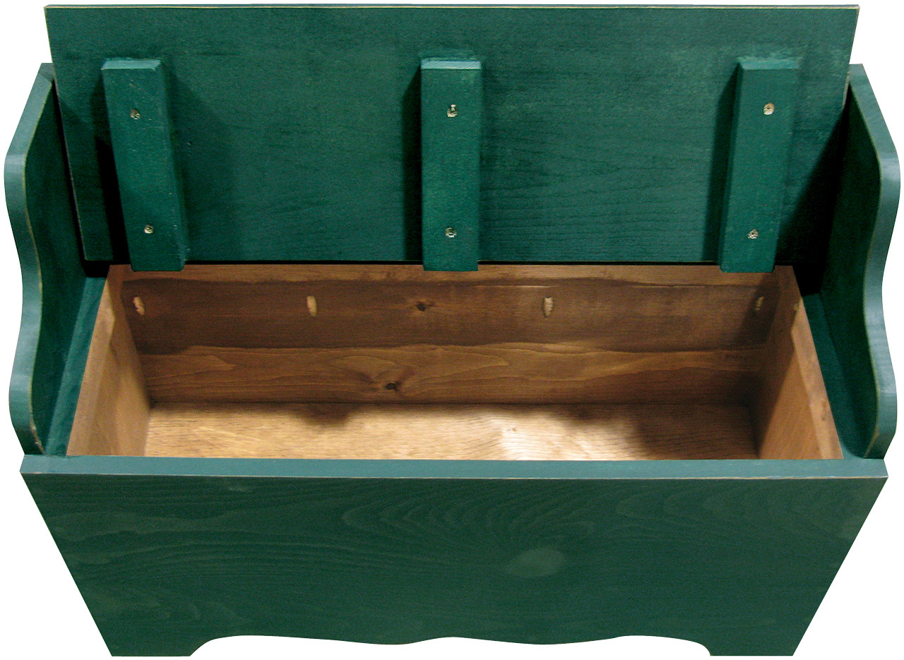 Toy Bench Large Size Wooden Storage Bench Sawdust City LLC