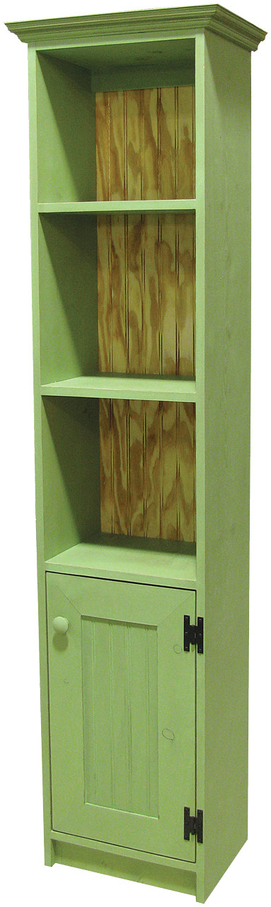 Shaker Hutch Wooden Storage Hutch with Shelves and Door Sawdust