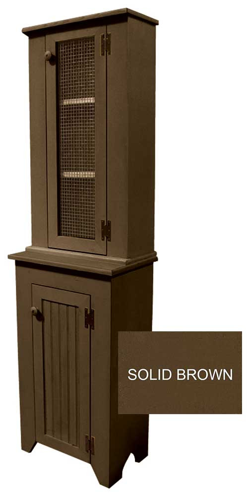 Jelly Cupboard & Hutch Set Pine Kitchen Furniture Sawdust City LLC