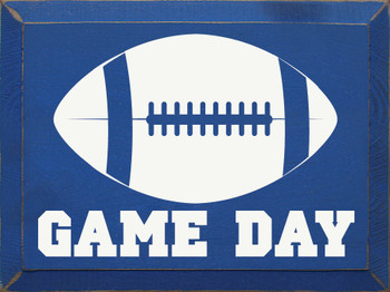 Wood Wall Sign: Game Day (football)