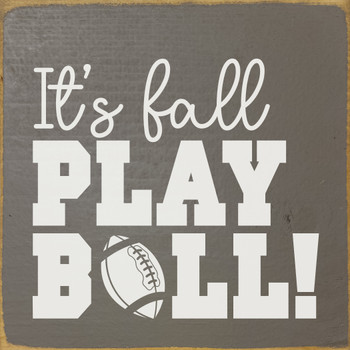 It's fall, play ball!