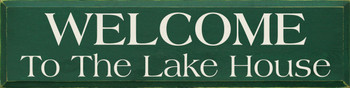 Welcome to the Lake House |Lake Wood Sign| Sawdust City Wood Signs