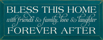 Bless This Home With Friends And Family Love And..|Family & Friends Wood Sign| Sawdust City Wood Signs