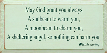 May God Grant You.. | Wood Sign.. Irihs Saying | Sawdust City Wood Signs