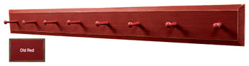 Wood Peg Rack - Shown in Old Red
