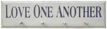 Shown in Old Cottage White with pegs and lettering from a 9x36 sign