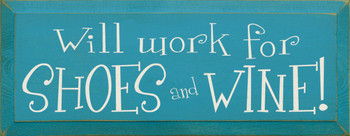 Shown in Old Turquoise with Cream Lettering