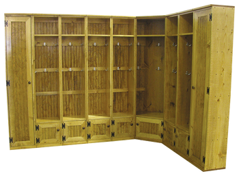 CUSTOM - Multi-Locker Entryway Storage | Custom Pine Lockers | Sawdust City Custom Furniture