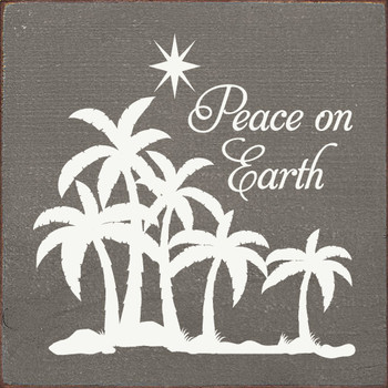 Peace On Earth | Christmas Wood  Signs | Sawdust City Wood Signs
