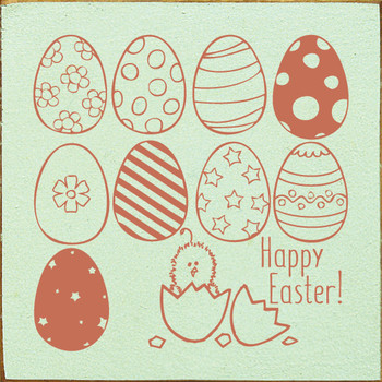 Happy Easter (Hatching Eggs)|Easter Wood Sign| Sawdust City Wood Signs Happy Easter (Hatching Eggs)|Easter Wood Sign| Sawdust City Wood Signs