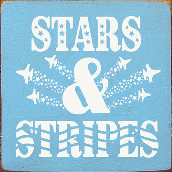Stars & Stripes (Jets)|Patriotic Wood Signs | Sawdust City Wood Signs