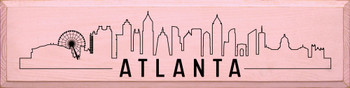 Atlanta Skyline |City Skyline Wood Signs | Sawdust City Wood Signs