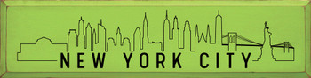 New York Skyline |City Skyline Wood Signs | Sawdust City Wood Signs