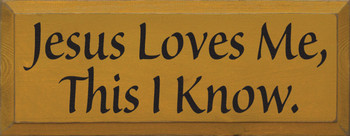 Jesus Loves Me, This I Know. |Simple Christian Wood Sign| Sawdust City Wood Signs