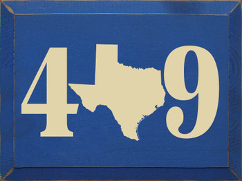 409 (TX Area Code) | Wooden State Signs | Sawdust City Wood Signs