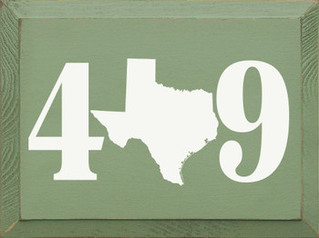 409 (TX Area Code) | Wooden State Signs | Sawdust City Wood Signs