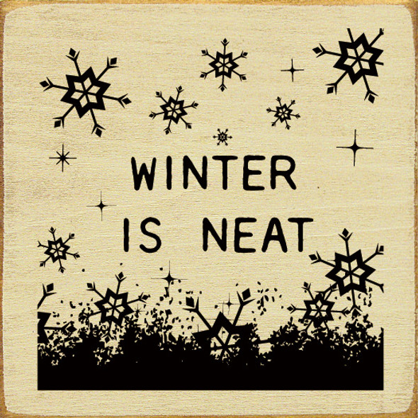 Winter Wonderland, Seasonal Wood Sign